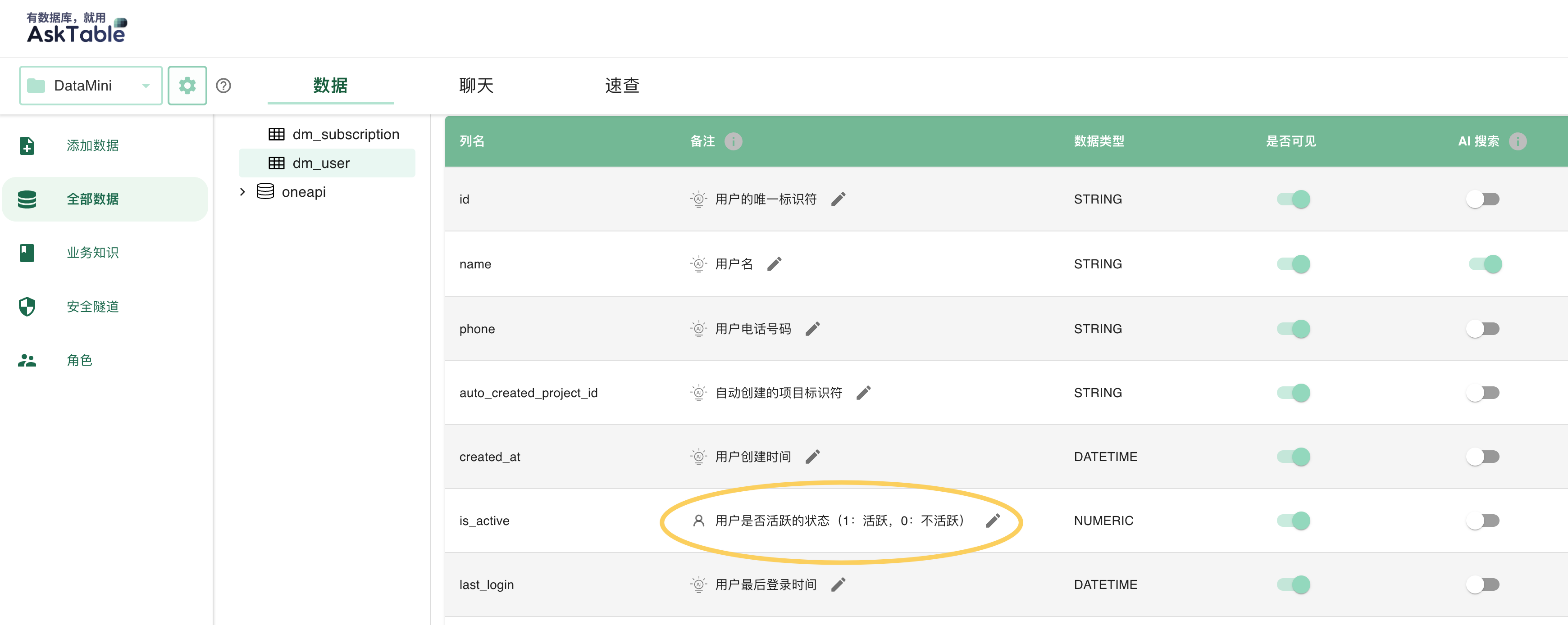 Field Enumerated Values